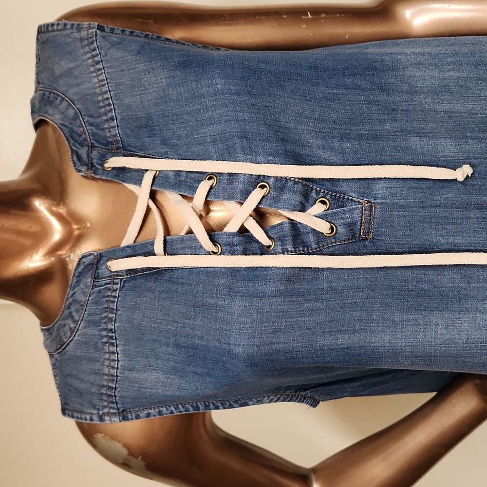 Chelsea & Theodore Girl Next Door Demin Dress - Picture 2 of 5